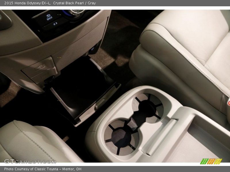 Crystal Black Pearl / Gray 2015 Honda Odyssey EX-L