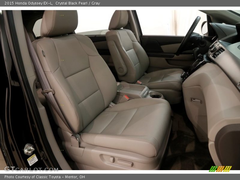 Crystal Black Pearl / Gray 2015 Honda Odyssey EX-L