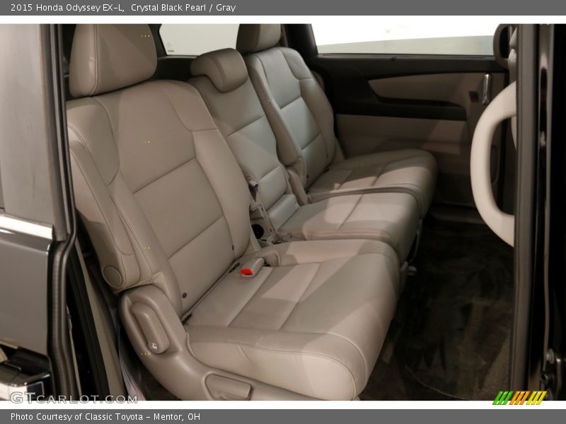 Crystal Black Pearl / Gray 2015 Honda Odyssey EX-L