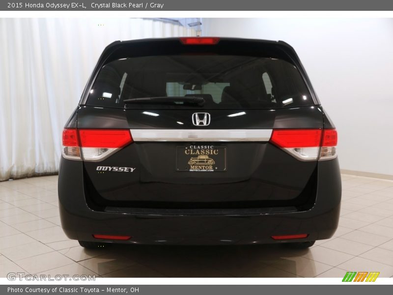 Crystal Black Pearl / Gray 2015 Honda Odyssey EX-L