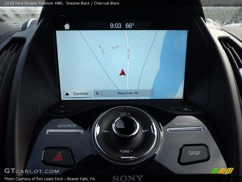 Navigation of 2018 Escape Titanium 4WD