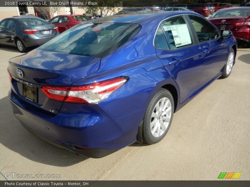 Blue Crush Metallic / Black 2018 Toyota Camry LE