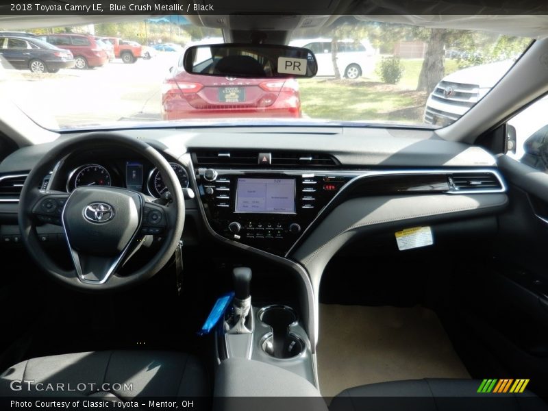 Blue Crush Metallic / Black 2018 Toyota Camry LE