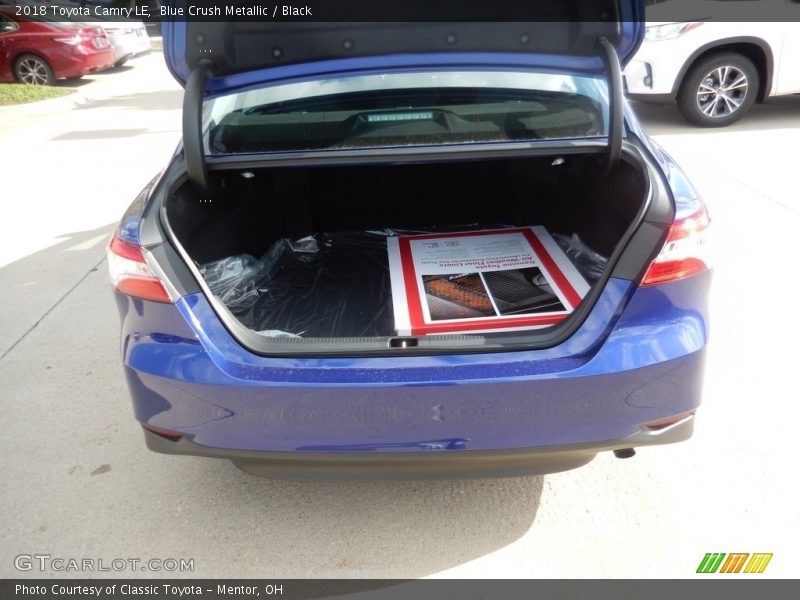 Blue Crush Metallic / Black 2018 Toyota Camry LE
