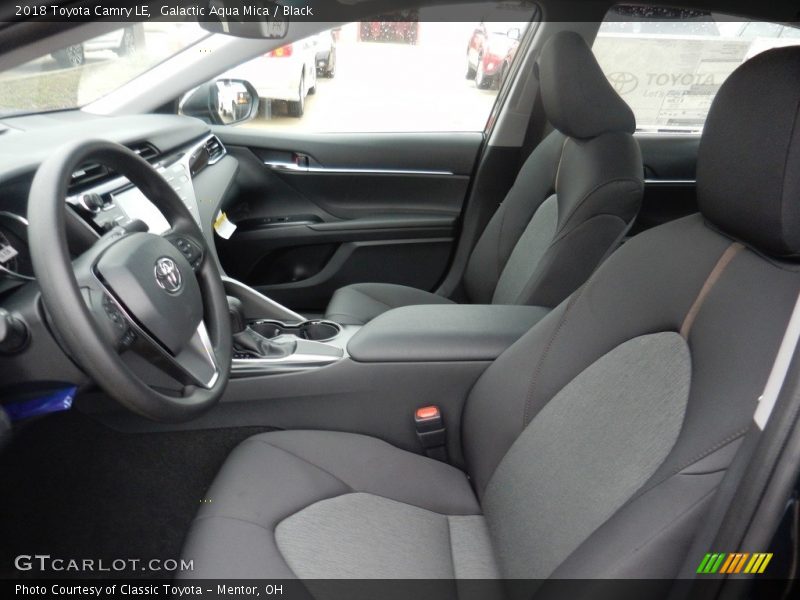 Galactic Aqua Mica / Black 2018 Toyota Camry LE