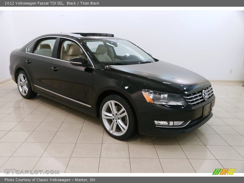 Black / Titan Black 2012 Volkswagen Passat TDI SEL