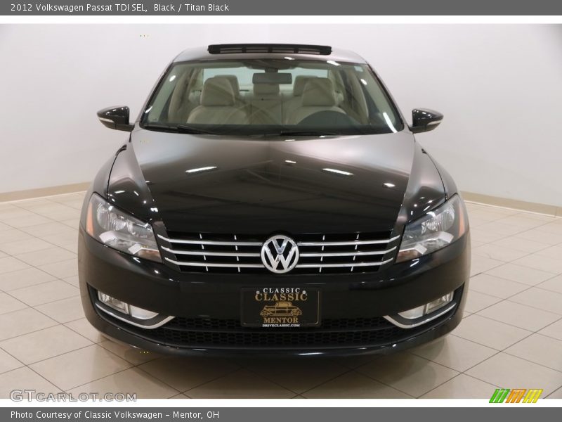 Black / Titan Black 2012 Volkswagen Passat TDI SEL