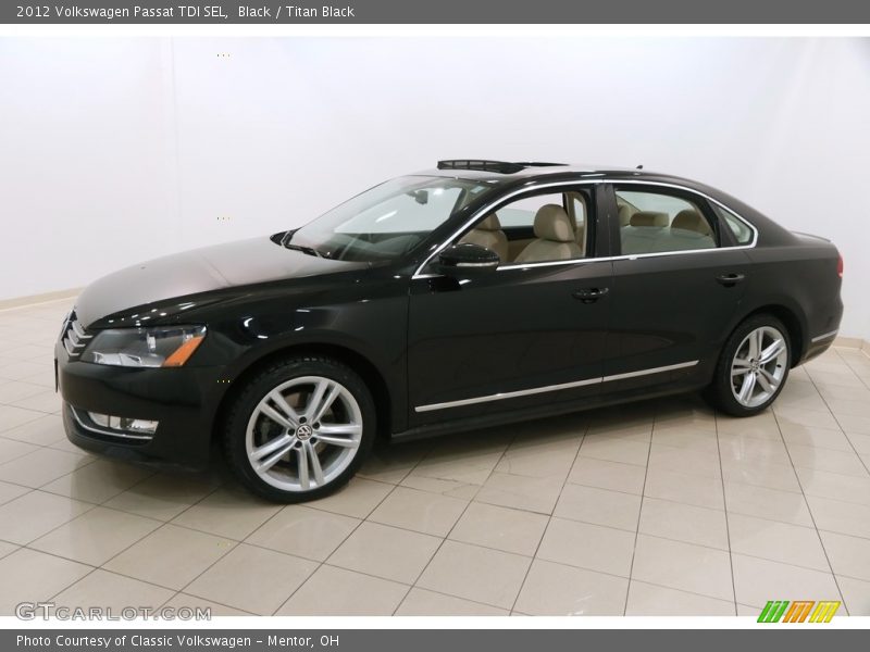 Black / Titan Black 2012 Volkswagen Passat TDI SEL