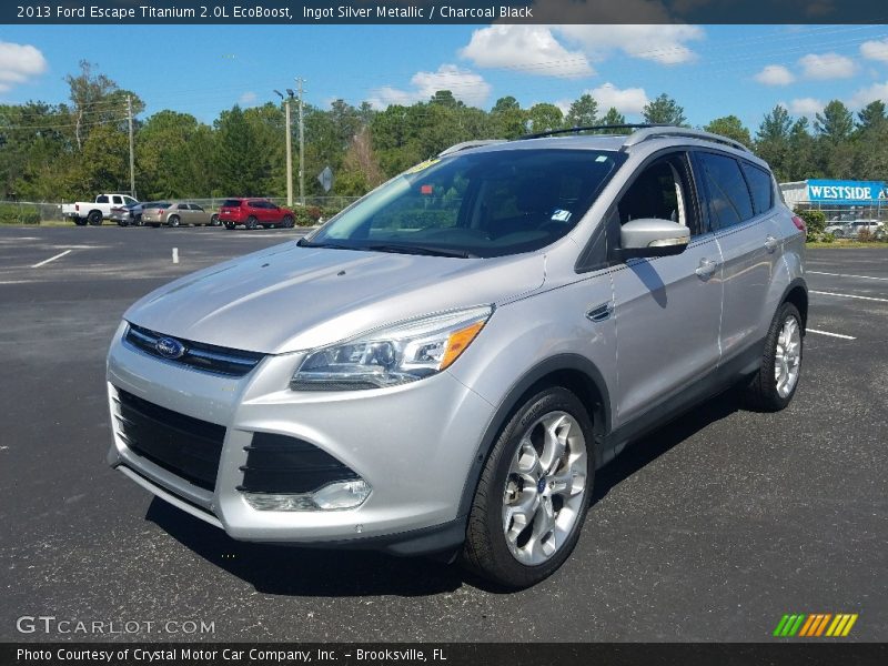 Ingot Silver Metallic / Charcoal Black 2013 Ford Escape Titanium 2.0L EcoBoost