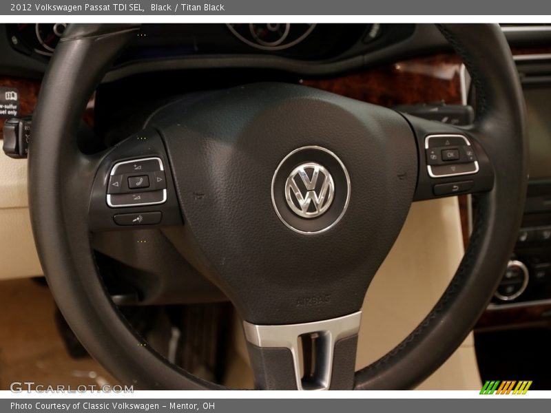 Black / Titan Black 2012 Volkswagen Passat TDI SEL