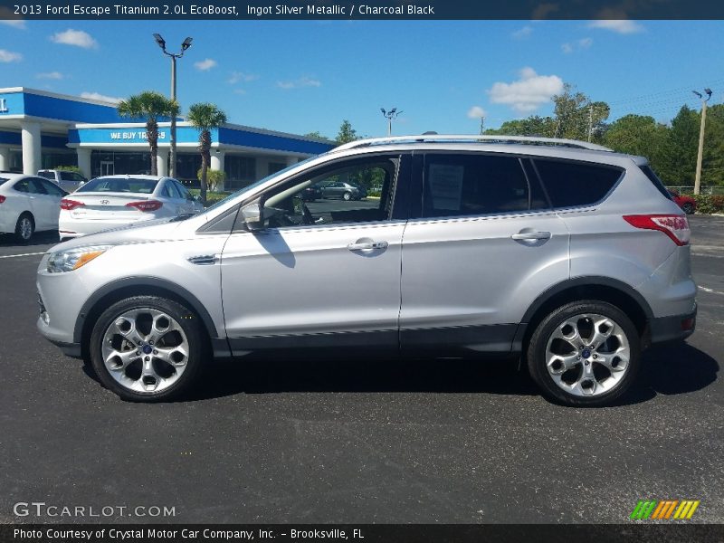 Ingot Silver Metallic / Charcoal Black 2013 Ford Escape Titanium 2.0L EcoBoost