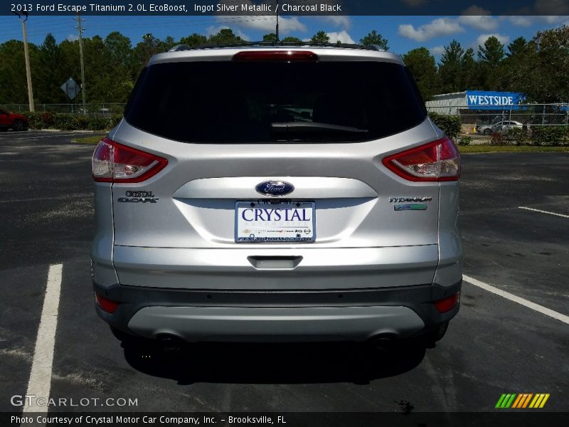 Ingot Silver Metallic / Charcoal Black 2013 Ford Escape Titanium 2.0L EcoBoost