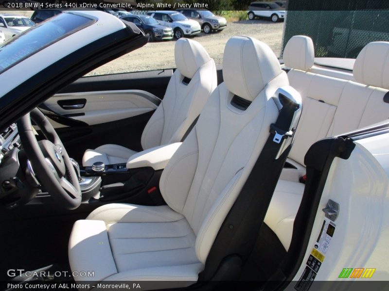 Alpine White / Ivory White 2018 BMW 4 Series 440i xDrive Convertible