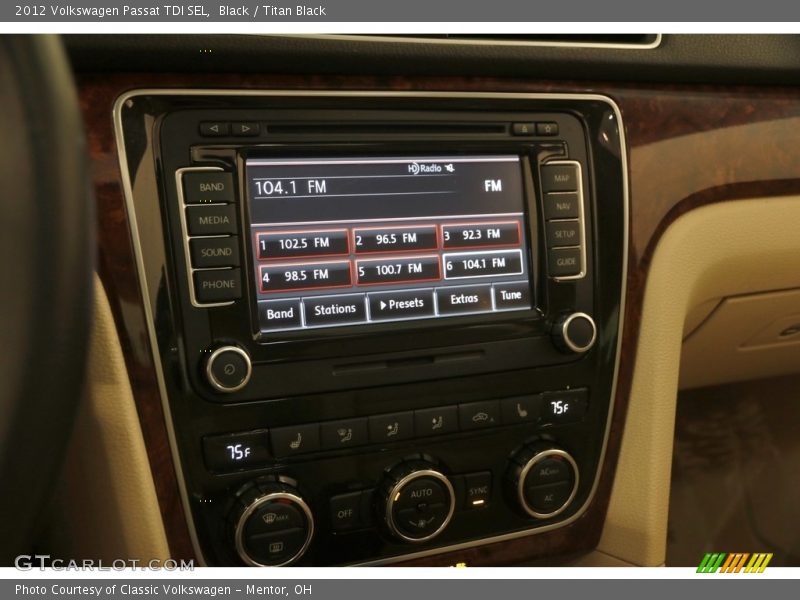 Black / Titan Black 2012 Volkswagen Passat TDI SEL