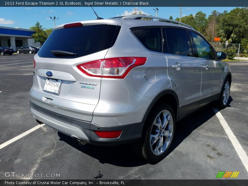 Ingot Silver Metallic / Charcoal Black 2013 Ford Escape Titanium 2.0L EcoBoost