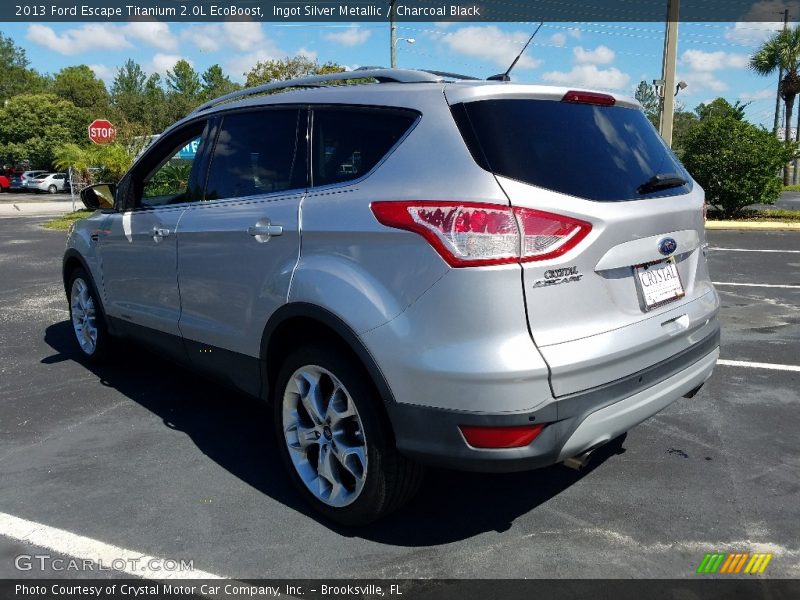 Ingot Silver Metallic / Charcoal Black 2013 Ford Escape Titanium 2.0L EcoBoost