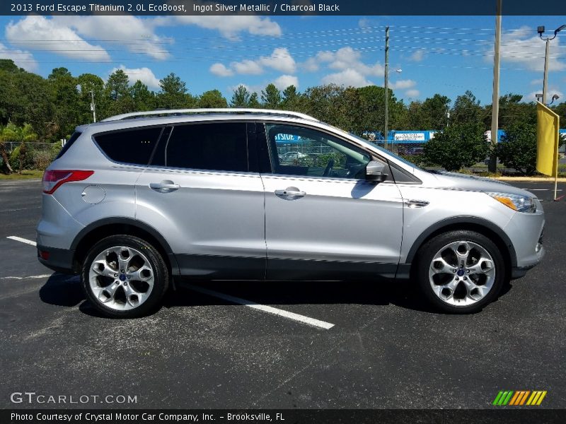Ingot Silver Metallic / Charcoal Black 2013 Ford Escape Titanium 2.0L EcoBoost
