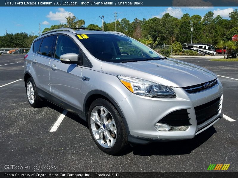 Ingot Silver Metallic / Charcoal Black 2013 Ford Escape Titanium 2.0L EcoBoost