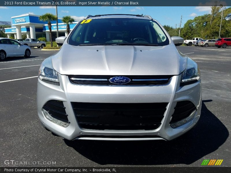 Ingot Silver Metallic / Charcoal Black 2013 Ford Escape Titanium 2.0L EcoBoost
