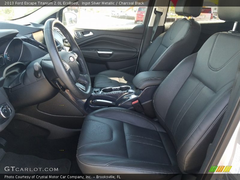 Ingot Silver Metallic / Charcoal Black 2013 Ford Escape Titanium 2.0L EcoBoost