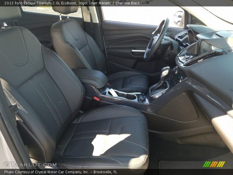 Ingot Silver Metallic / Charcoal Black 2013 Ford Escape Titanium 2.0L EcoBoost