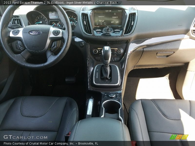 Ingot Silver Metallic / Charcoal Black 2013 Ford Escape Titanium 2.0L EcoBoost