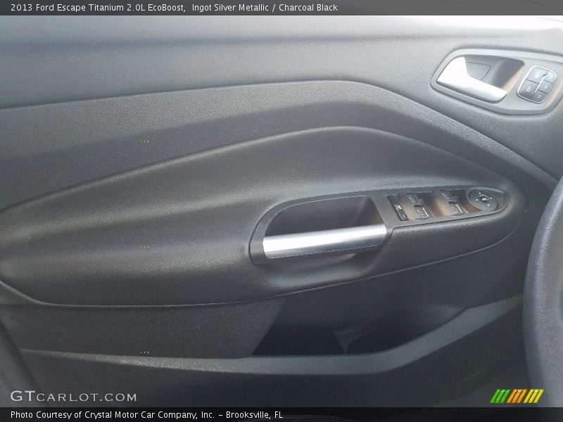 Ingot Silver Metallic / Charcoal Black 2013 Ford Escape Titanium 2.0L EcoBoost