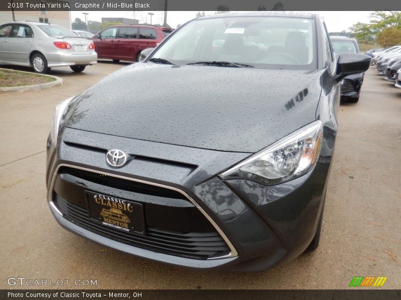 Graphite / Mid-Blue Black 2018 Toyota Yaris iA