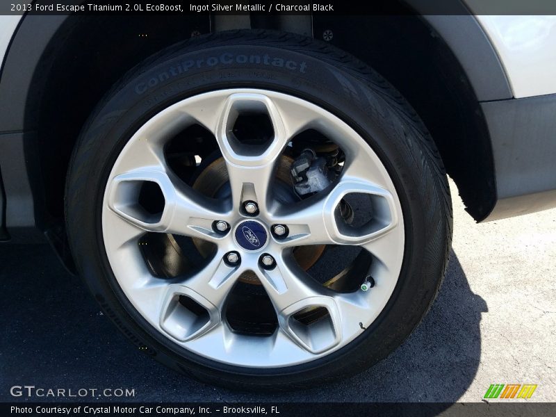 Ingot Silver Metallic / Charcoal Black 2013 Ford Escape Titanium 2.0L EcoBoost