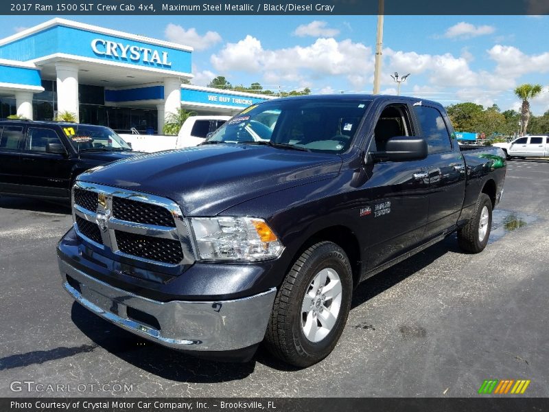 Maximum Steel Metallic / Black/Diesel Gray 2017 Ram 1500 SLT Crew Cab 4x4