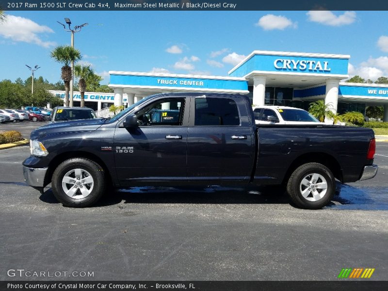 Maximum Steel Metallic / Black/Diesel Gray 2017 Ram 1500 SLT Crew Cab 4x4