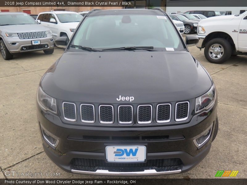 Diamond Black Crystal Pearl / Black 2018 Jeep Compass Limited 4x4