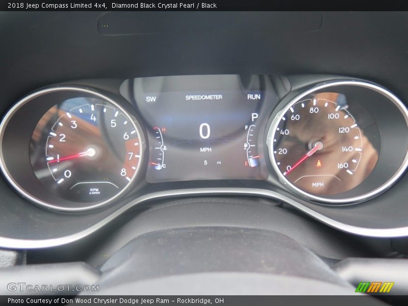 Diamond Black Crystal Pearl / Black 2018 Jeep Compass Limited 4x4