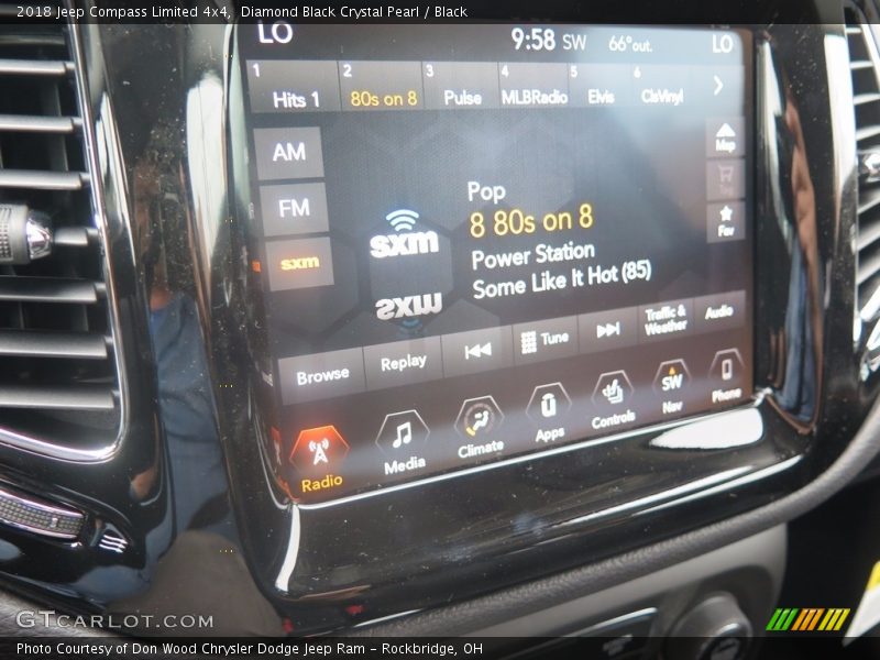 Diamond Black Crystal Pearl / Black 2018 Jeep Compass Limited 4x4