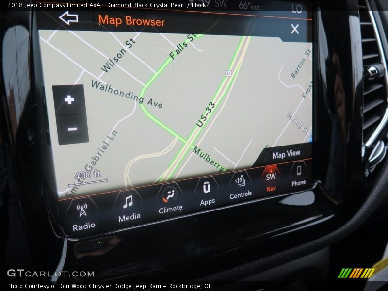 Diamond Black Crystal Pearl / Black 2018 Jeep Compass Limited 4x4