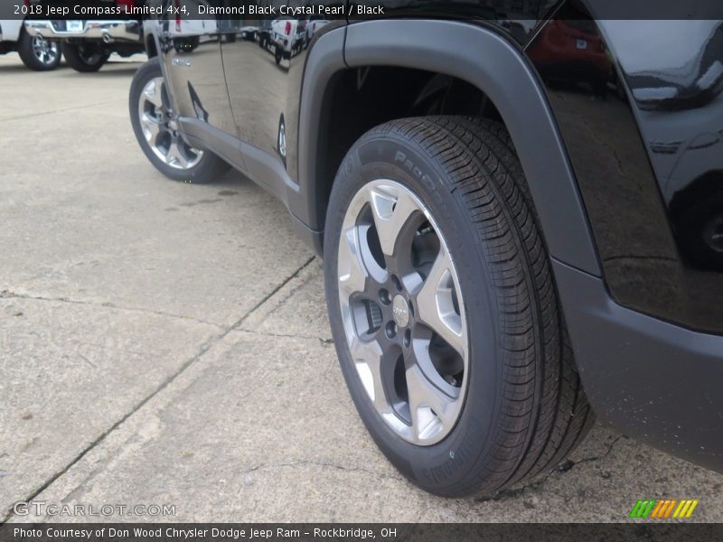 Diamond Black Crystal Pearl / Black 2018 Jeep Compass Limited 4x4