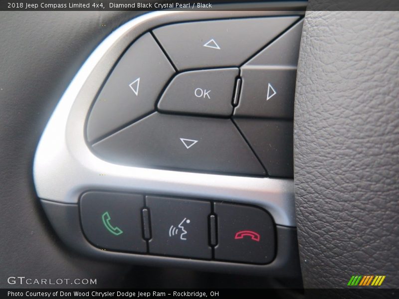 Diamond Black Crystal Pearl / Black 2018 Jeep Compass Limited 4x4