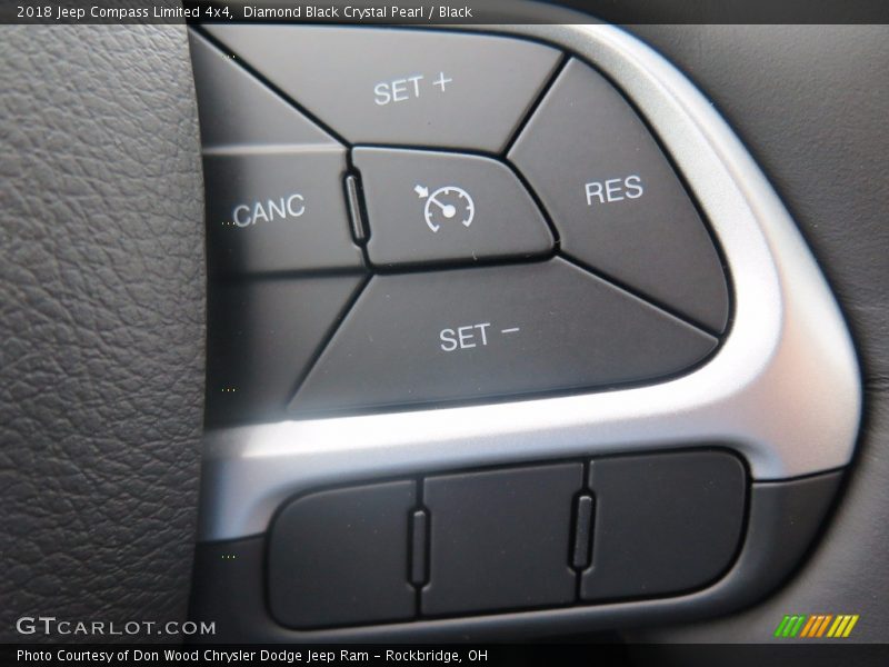 Diamond Black Crystal Pearl / Black 2018 Jeep Compass Limited 4x4