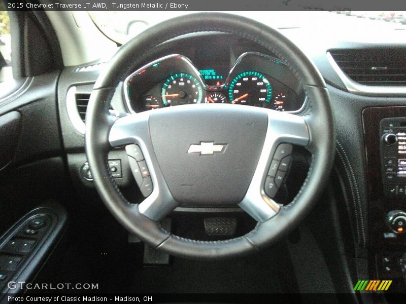 Tungsten Metallic / Ebony 2015 Chevrolet Traverse LT AWD