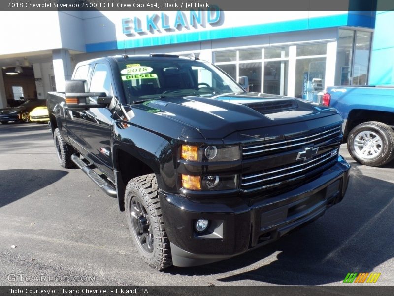 Black / Jet Black 2018 Chevrolet Silverado 2500HD LT Crew Cab 4x4
