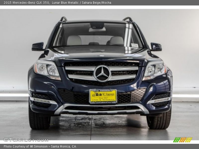 Lunar Blue Metallic / Sahara Beige/Mocha 2015 Mercedes-Benz GLK 350