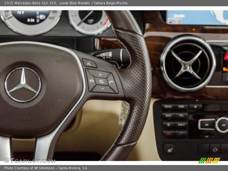 Lunar Blue Metallic / Sahara Beige/Mocha 2015 Mercedes-Benz GLK 350