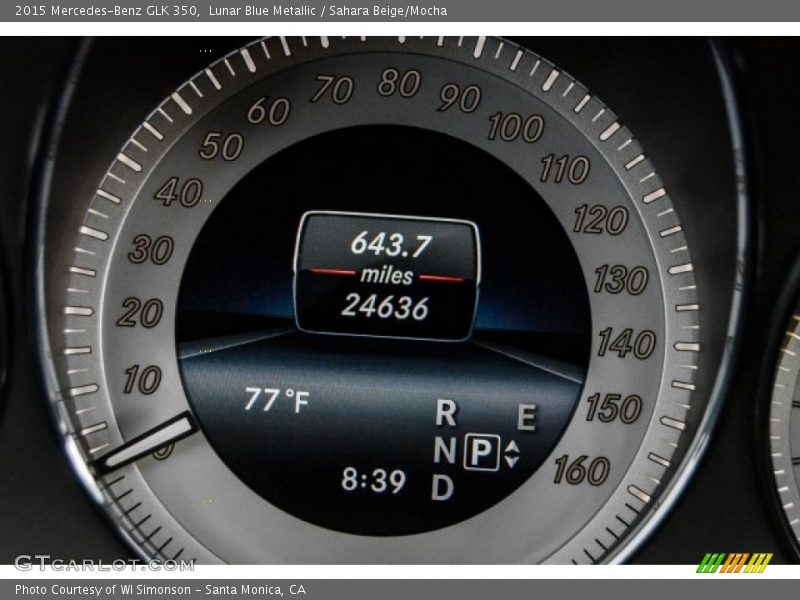 Lunar Blue Metallic / Sahara Beige/Mocha 2015 Mercedes-Benz GLK 350