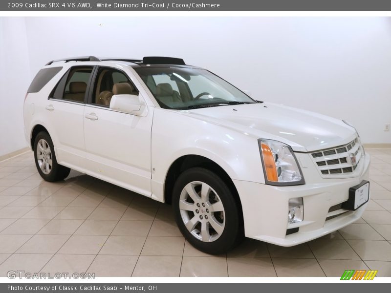 White Diamond Tri-Coat / Cocoa/Cashmere 2009 Cadillac SRX 4 V6 AWD