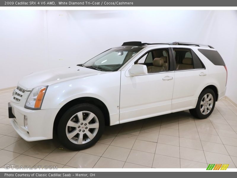 White Diamond Tri-Coat / Cocoa/Cashmere 2009 Cadillac SRX 4 V6 AWD
