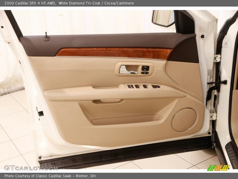 White Diamond Tri-Coat / Cocoa/Cashmere 2009 Cadillac SRX 4 V6 AWD