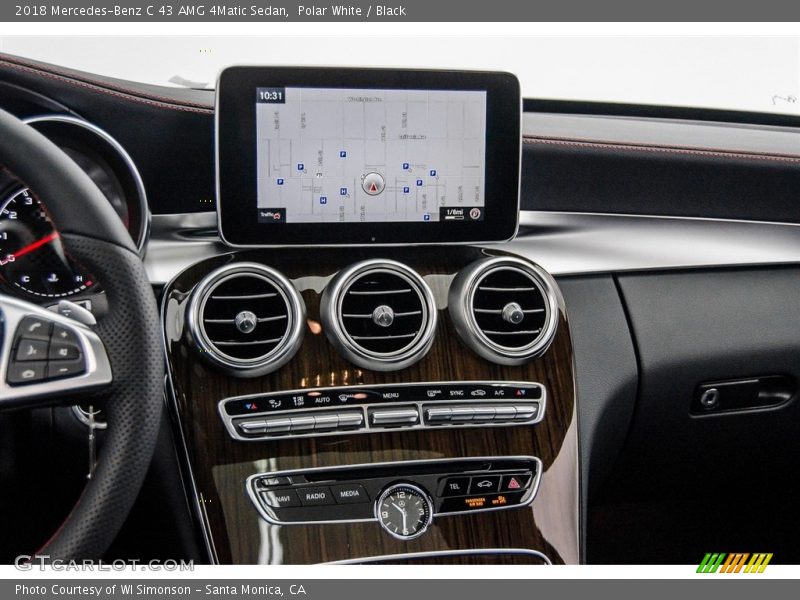 Controls of 2018 C 43 AMG 4Matic Sedan