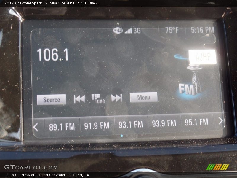 Silver Ice Metallic / Jet Black 2017 Chevrolet Spark LS