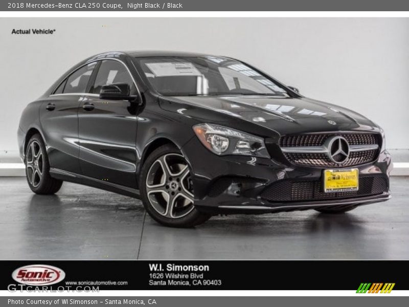 Night Black / Black 2018 Mercedes-Benz CLA 250 Coupe