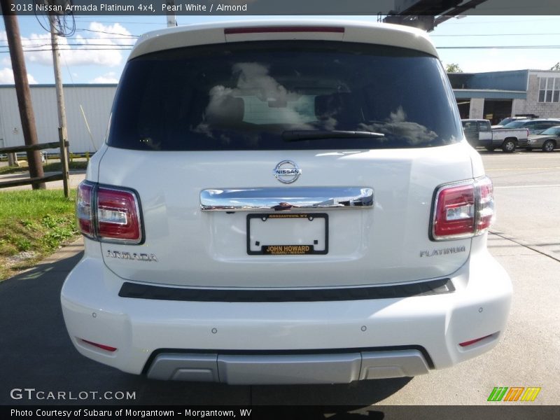 Pearl White / Almond 2018 Nissan Armada Platinum 4x4